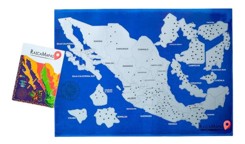 Rasca Mapa De Las Zonas Arqueológicas De México