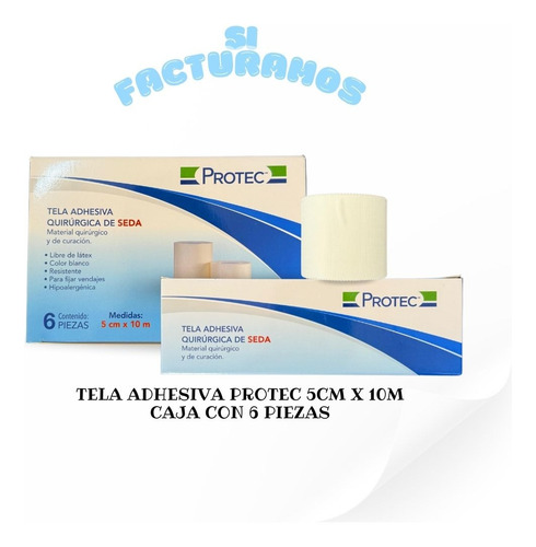 Tela Adhesiva Protec 5cm X 10m Caja Con 6 Piezas