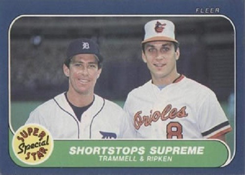 Mlb Cal Ripken & Alan Trammel Fleer Super Star 1986 # 633