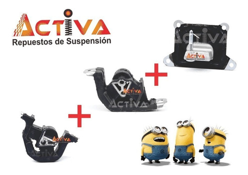 Kit 3 Soportes Motor (pata) Chevrolet Corsa Fun Celta C/aire