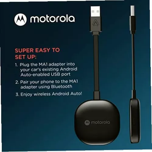 Motorola Ma1 Adaptador Inalámbrico Para Coche Android Auto