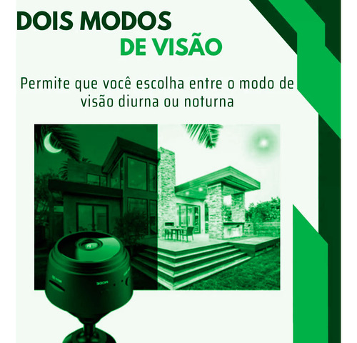 Câmeras De Segurança Mini Wifi A9 Câmera Externa Micro Wifi Cor Preto