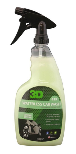 Waterless Car Wash 3d- 3/4 Litro Lavado Sin Agua