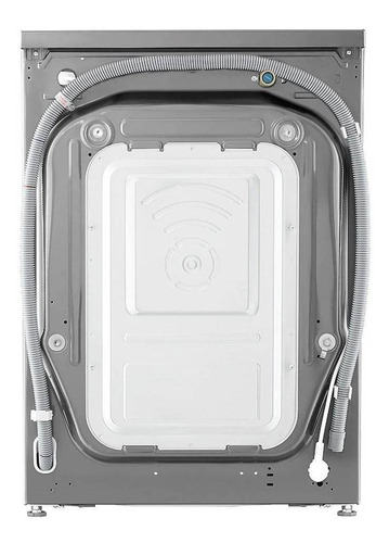 Lavasecadora automática LG inverter hasta 12kg color acero