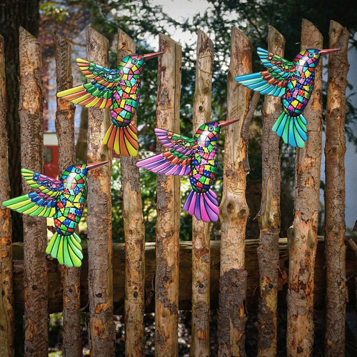 New Adorno De Colibrí De Hierro Forjado, Decoración De