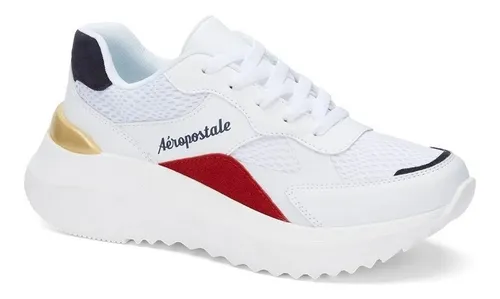 Tenis Dama Aeropostale Chunky Blanco 4602 And21 Lovelyla