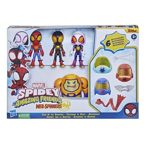 Kit Boneco Spidey Com Equipe E Zola Com Acessorios F6693
