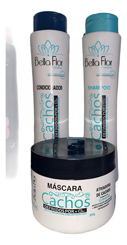 Kit Shampoo/mascara/condicionador Bella Flor E Vansel (9 Un)