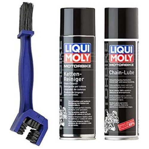 Kit Lubricante + Cepillo + Desengrasante Para Moto + Regalo