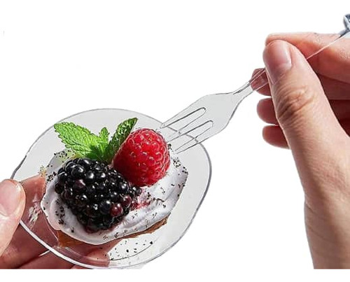Mini Tenedor De Cristal Por Paquete