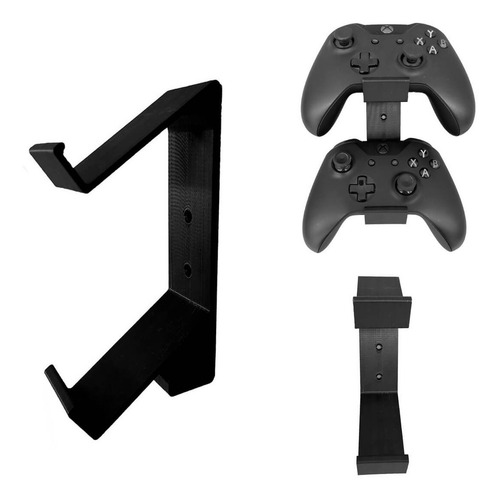 Suporte De Parede Para 2 Controles De Vídeo Game Xbox Cor Preto