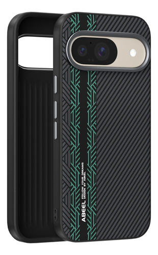 Funda Para Google Pixel 9 Pro Xl 9a, Carga Inalámbrica, Negocios, Textura De Fibra De Carbono, Cámara Circular, Teléfono Móvil