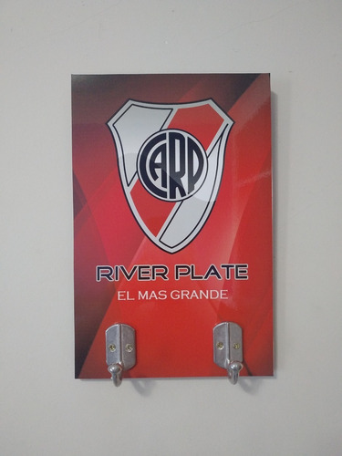 Perchero De Pared River Plate Millonarios Fibrofácil