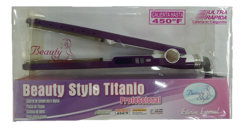 Plancha Beauty Style 1 ¼   Titanio 450° Ionica