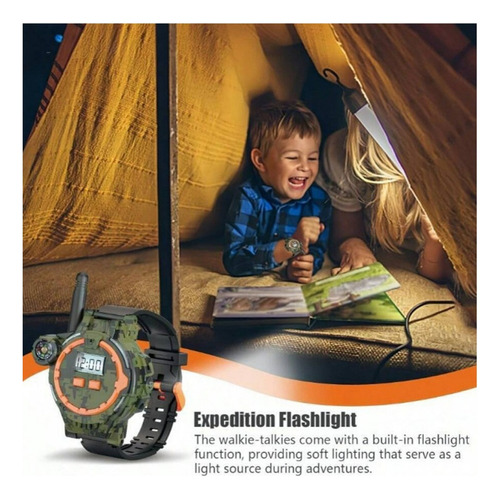 Radios Walkie Talkies Niños Reloj De Pulsera Color 2 Pcs