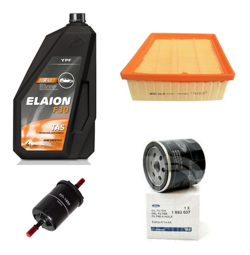 Kit De 3 Filtros Ford Fiesta Kinetic 1.6 + Elaion F30 10w40