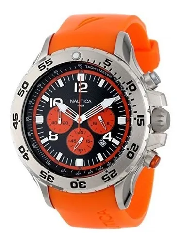 Reloj nautica naranja caucho hotsell