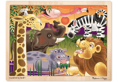 Juguete Armar Romppecabezas Animales Selva Nios Melissa Doug