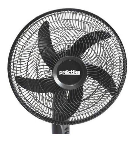 Imagen 3 de 3 de Ventilador 16 Pedestal De Velocidades Práctika Negro