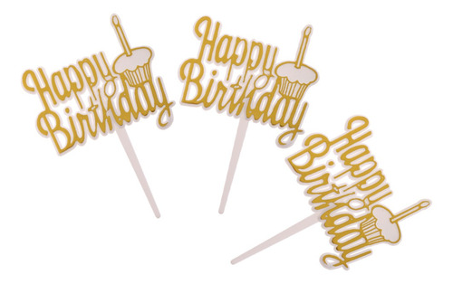 Imagen 9 de 10 de 12 Piezas Cake Toppers Para Fiesta De Cumpleaños Casa