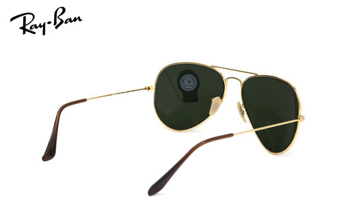 Lentes Rayban Solares Rb 8041 001 Gold Green Aviator