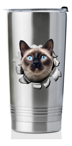 Regalos Gato Siames Regalos Gato 3d Para Mama Papa Vaso Aisl