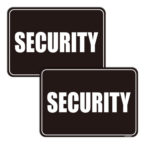 Imán De Señal De Seguridad (paquete De 2) - Diseño Reflectan