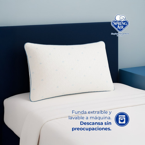 Almohada Cool-sleep Spring Air Memory Foam Transpirable Blancos