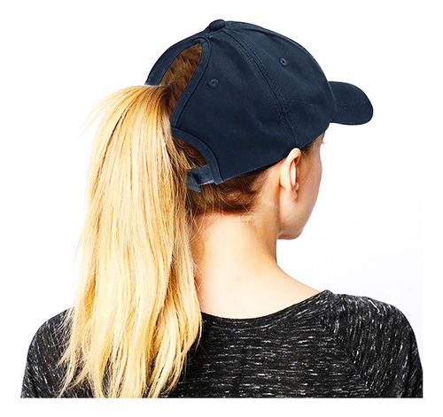 Gorra De Béisbol Para Cola De Caballo, Estilo Retro Desgasta