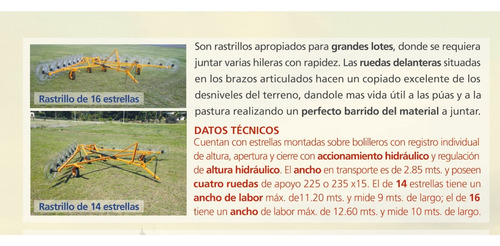 Rastrillo En V De 16 Estrellas Alser Anca