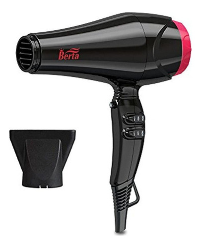 Berta 1875w Secador De Pelo De Iones Negativos Con 2 Velocid