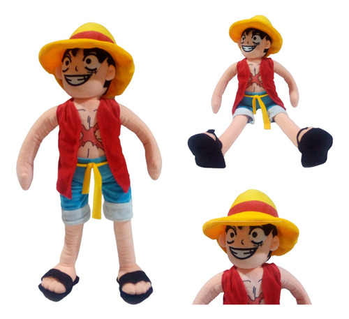 Peluche Monkey D Luffy One Piece Anime 61 Cm