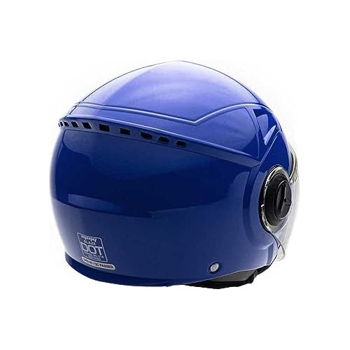 Moto Scooter Open Face Helmet Pilot Flip Up Visor Dot, ...