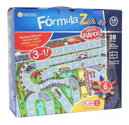 Puzzle Gigante Infantil Formula Z Plan Z - Sharif Express