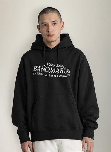 Buzo Unisex Catriel Paco Amoroso Baño María Logo Frisa