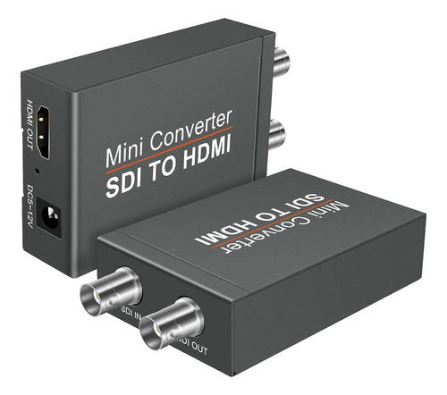 Mini Convertidor De Video Sdi A Hdmi Con Incrustador De Audi