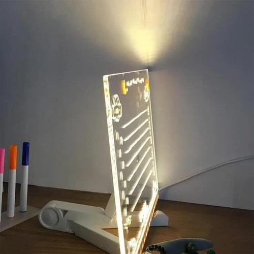 Tablero De Mensajes Led Acrílico Regrabable De Creative, Ilu