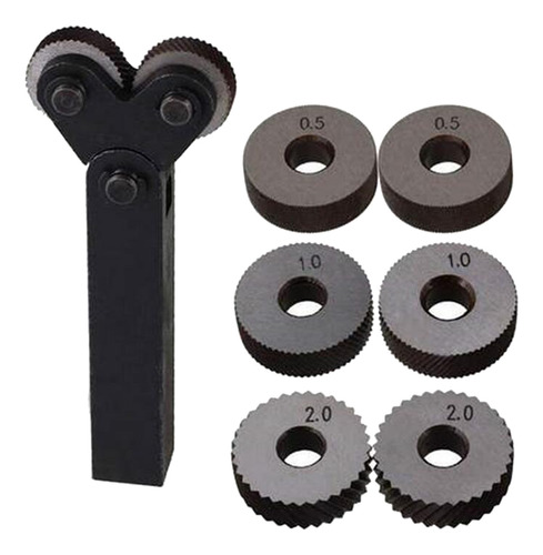 7pcs Nueva Herramienta De Moleteado Ruedas Diagonales Kit De