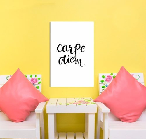 Cuadro 50x75cm Carpe Diem Frases Life Moment Vivir