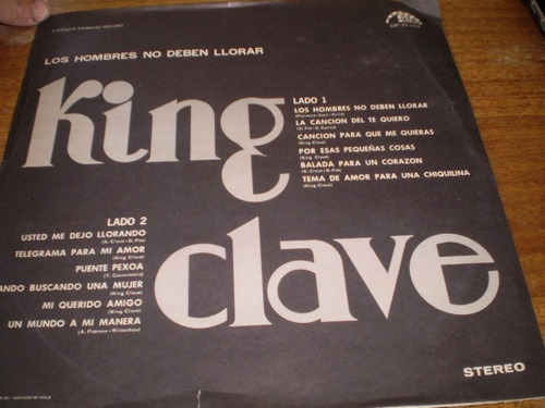 Vinilo Lp De King Clave Los Hombres No Deben Llorar (u108