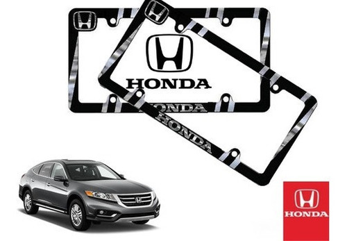 Par Porta Placas Honda Accord Crosstour 3.5 2013 Original