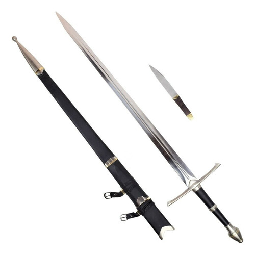 Espada Strider Ranger Funda Y Cuchillo Aragorn Medieval Lotr