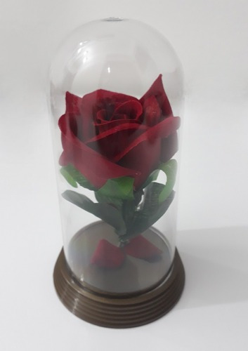 Kit 20 Mini Cúpulas A Bela E A Fera 11 Cm A Rosa Encantada