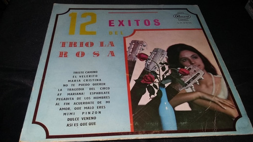 12 Exitos El Trio La Rosa En Su Epoca De Oro  Lp Bolero