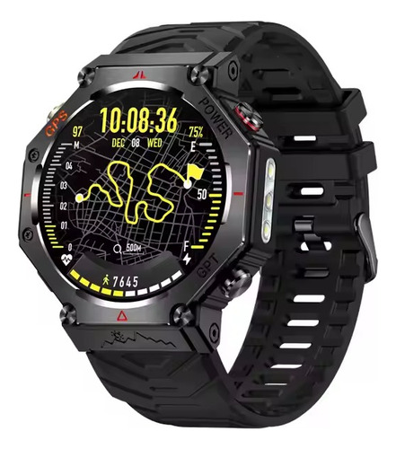 Reloj Inteligente Smartwatch Kc91 Gps Integrado Negro Deportivo Negro Negro