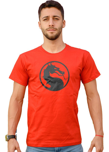 Remera  Mortal Kombat Videojuegos Logo