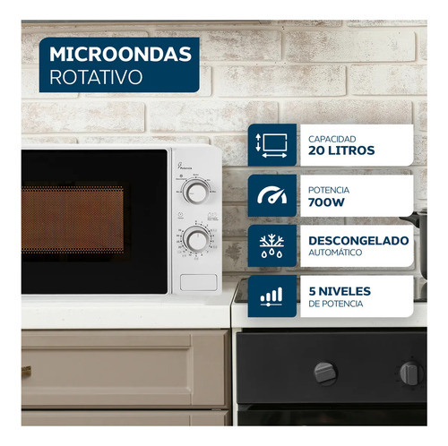 Microondas Mecanico Nex Microondas 20l 1200w 5 Potencias