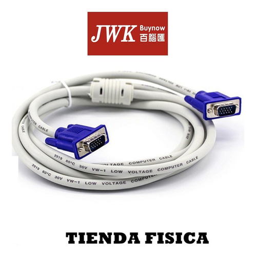 Cable Vga 3 Metros Para Monitor Jwk