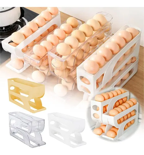 Recipiente Para Huevos Frescos De 3 Capas Deslizante