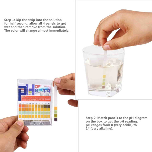 Tiras De Ensayo Ph 0-14, 0,5 100ct Precisión, Esee Ph Tiras